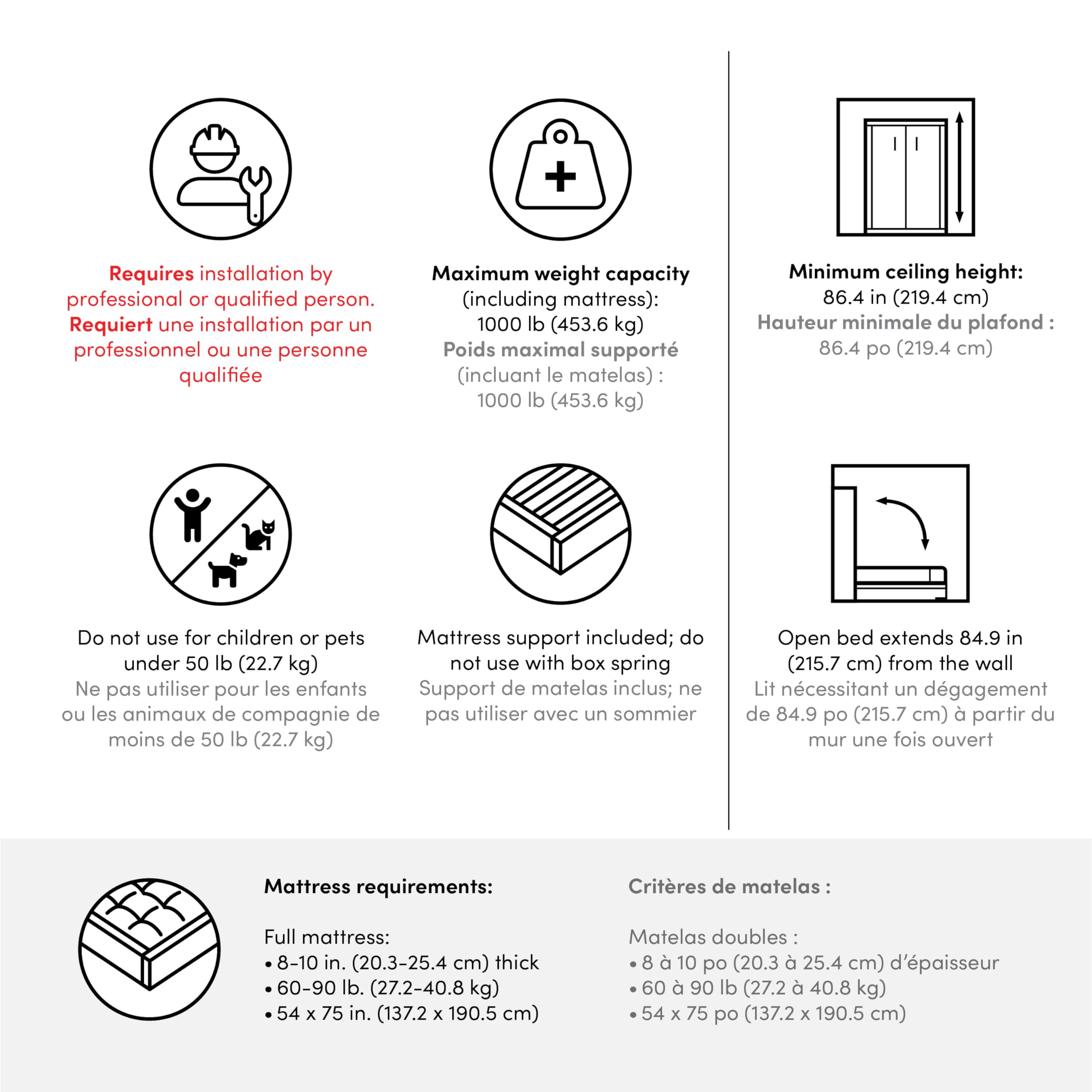 White Full WALL BED-04